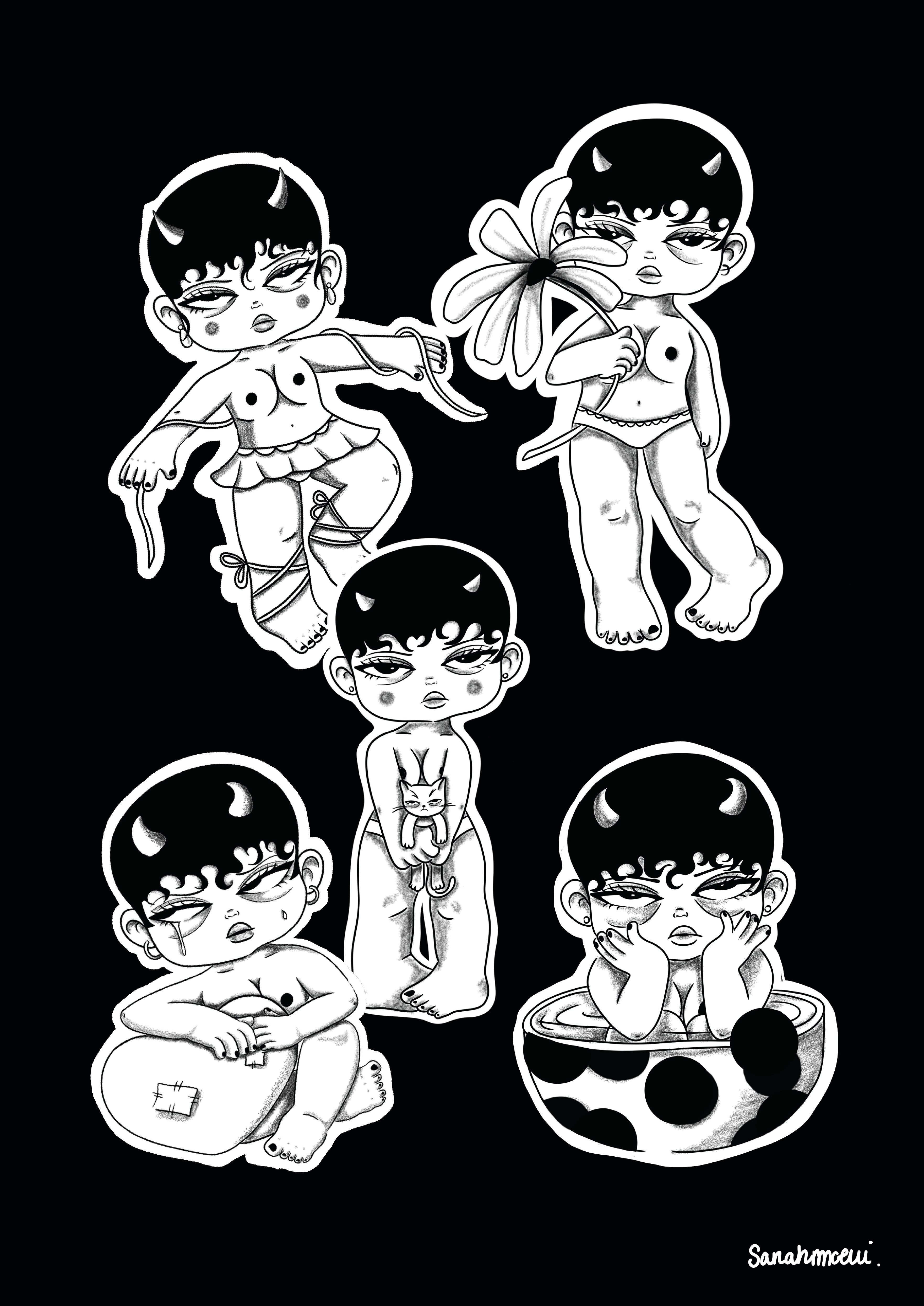 STICKERS x5
